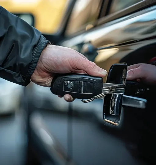 Schlosser vom Schlüsseldienst Mettmann, der Autos öffnet Schlosser vom Schlüsseldienst Mettmann, der Autos öffnet