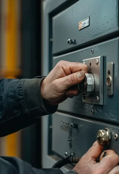 Schlosser vom Schlüsseldienst Mettmann, der Safes öffnet